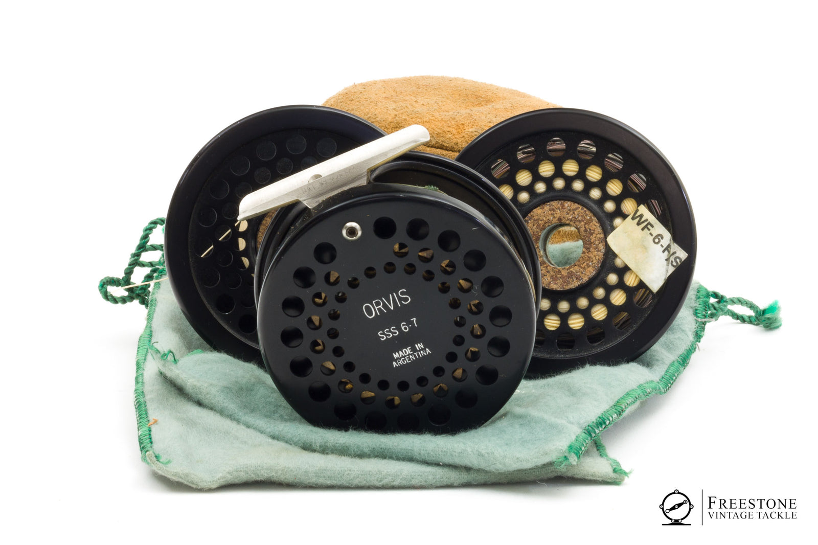 Orvis - S/S/S 6/7 Antireverse Fly Reel w/ 2 Spare Spools
