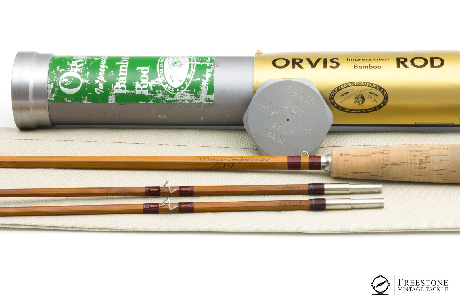 Orvis - S/S/S 8'9" 2/2 10wt Impregnated Bamboo Rod