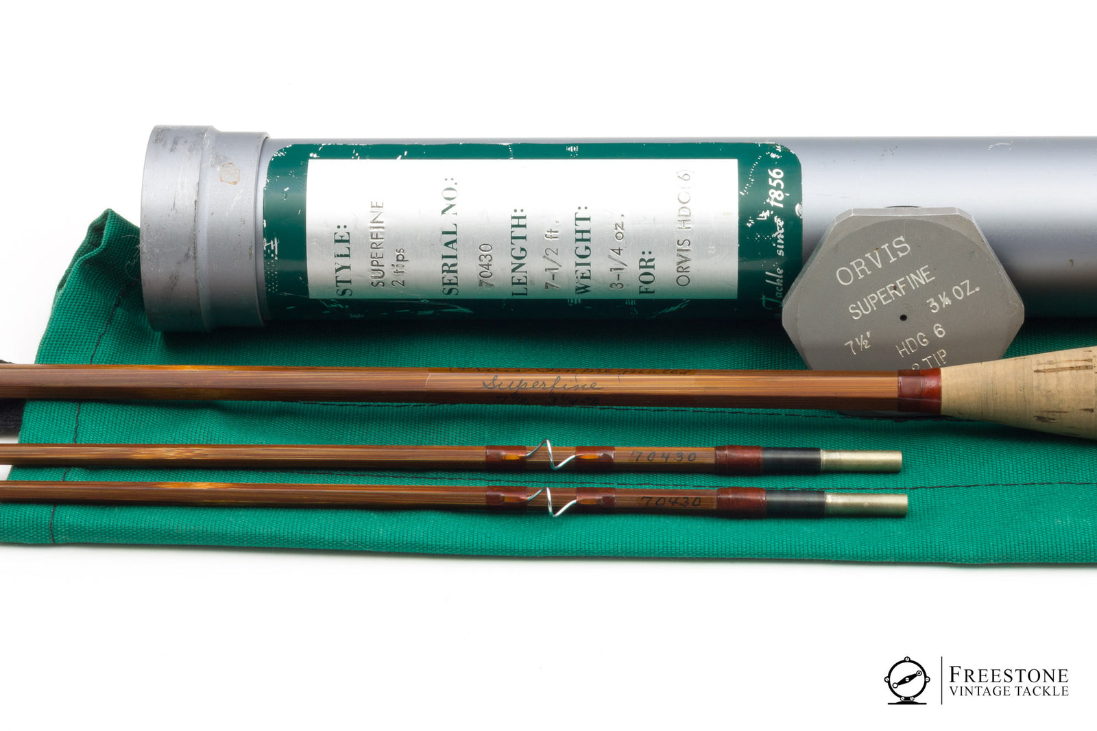 Orvis - Superfine 7'6" 2/2 6wt Bamboo Rod