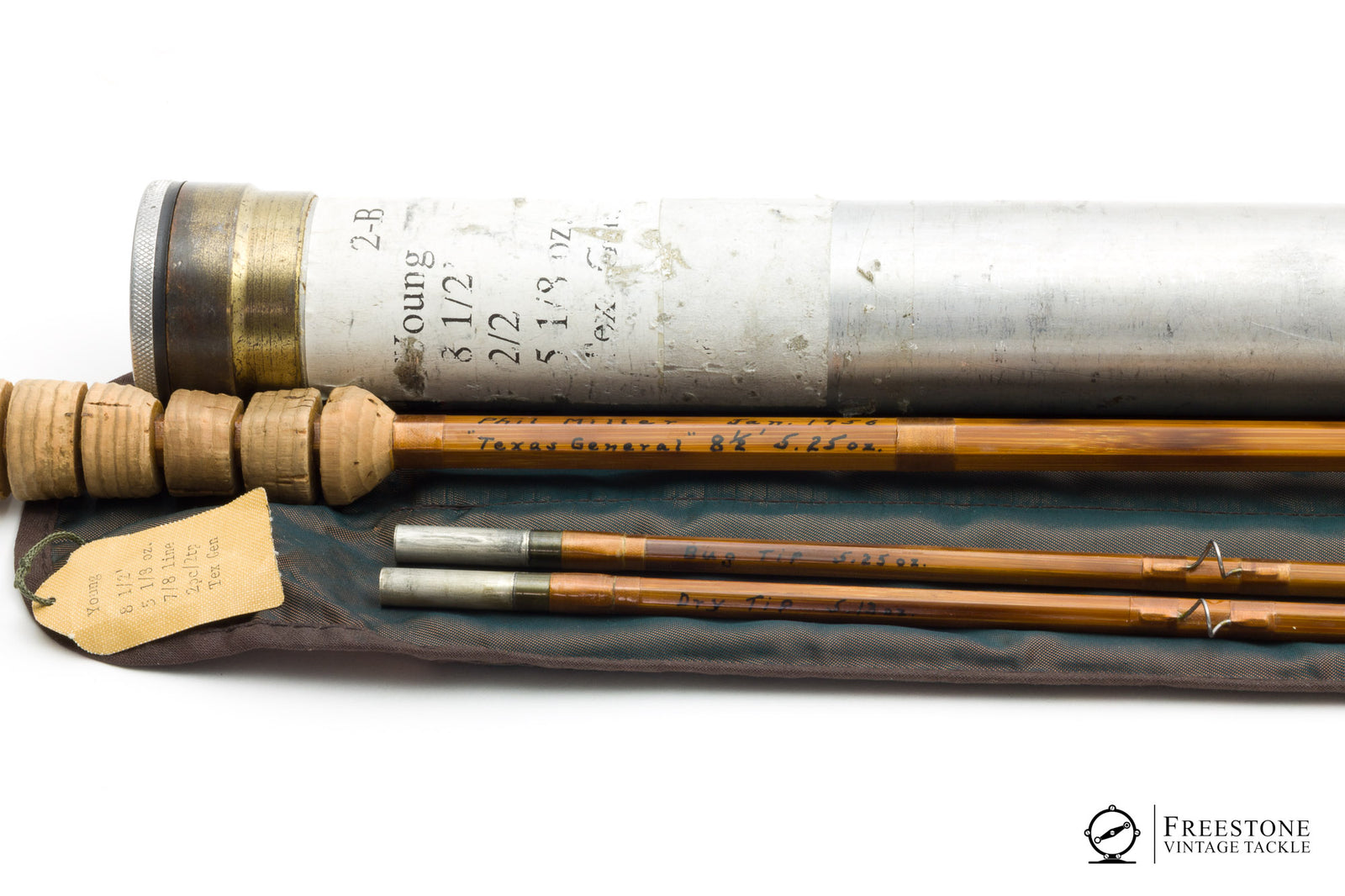 Paul H. Young - Texas General 8'6" 2/2, 7-8wt Bamboo Rod