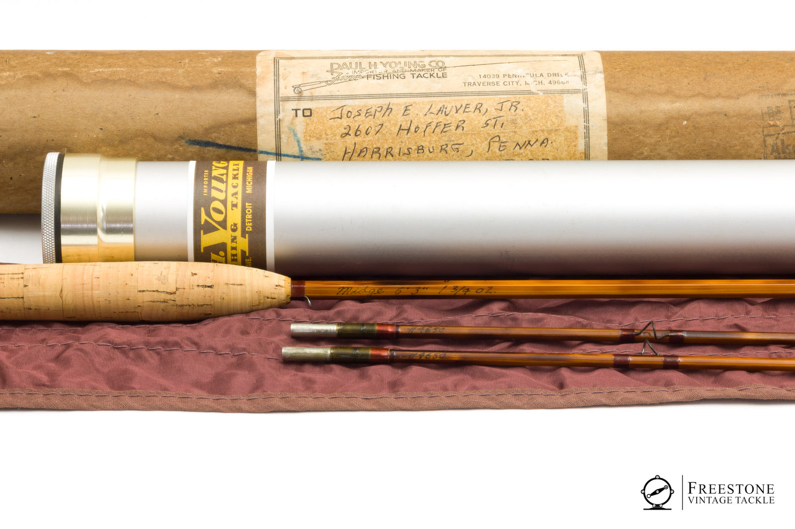 Paul H. Young - 'Midge'  6'3" 2/2 4wt Bamboo Rod