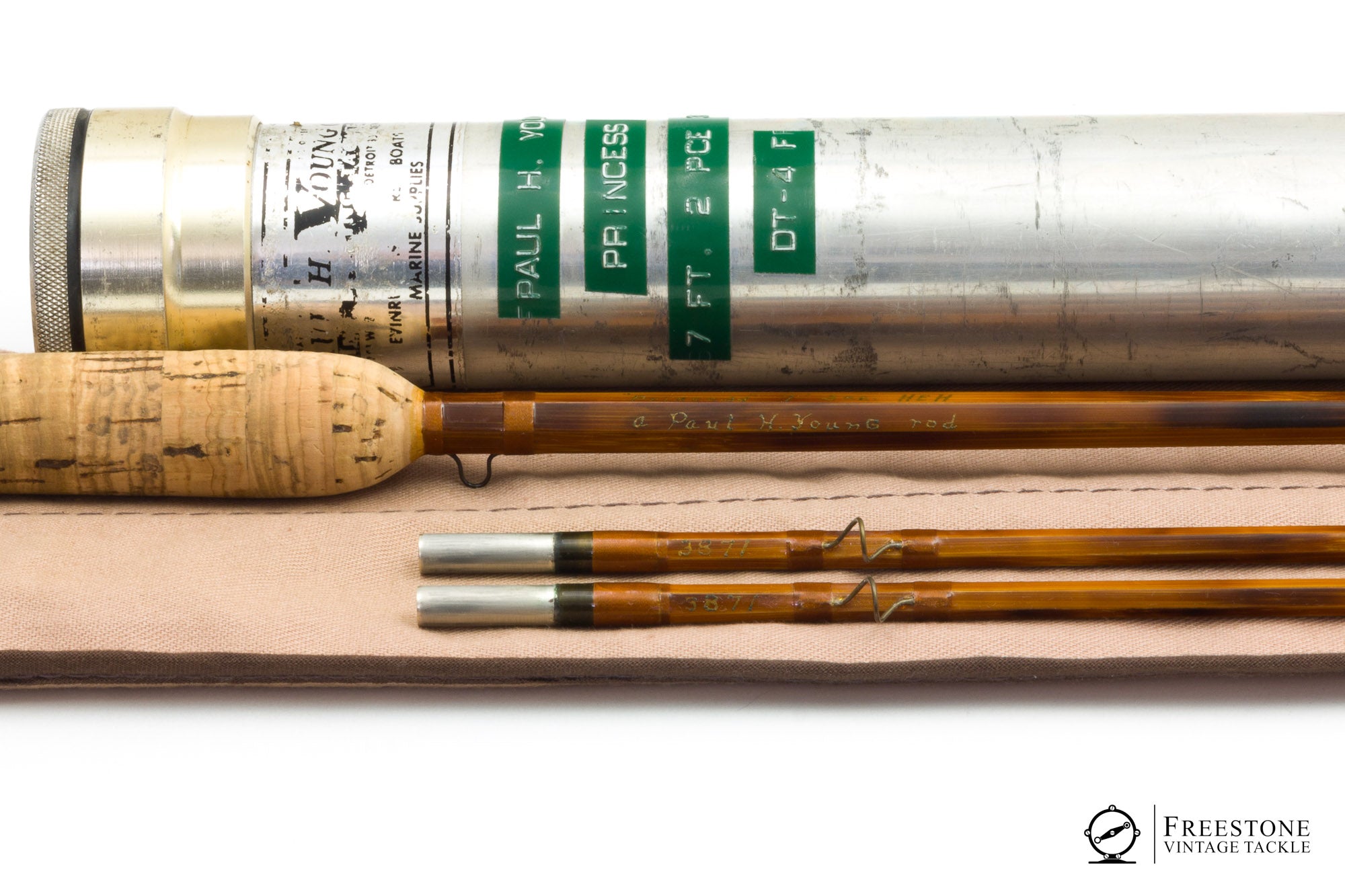 Freestone Princess Paul H. Young - 'Princess' 7' 2/2 4wt Bamboo Rod - Freestone Vintage Tackle