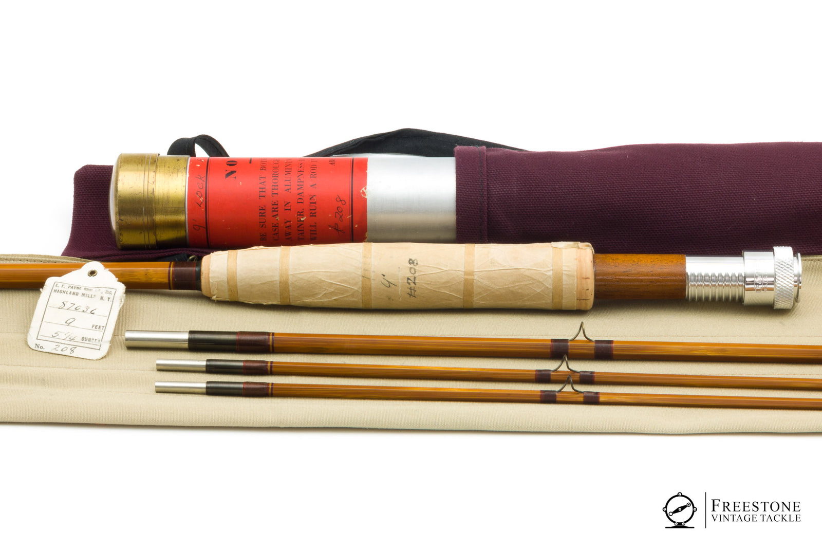 Payne - Model 208, 9' 3/2 7wt Bamboo Rod