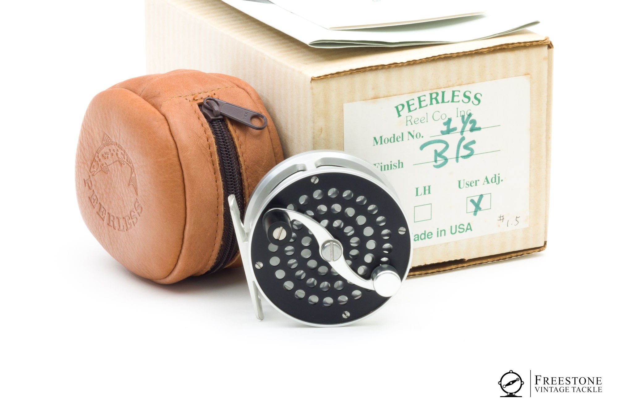 Peerless - No. 1 1/2, 3" Fly Reel - Freestone Vintage Tackle Peerless - No. 1 1/2, 3" Fly Reel - Freestone Vintage Tackle
