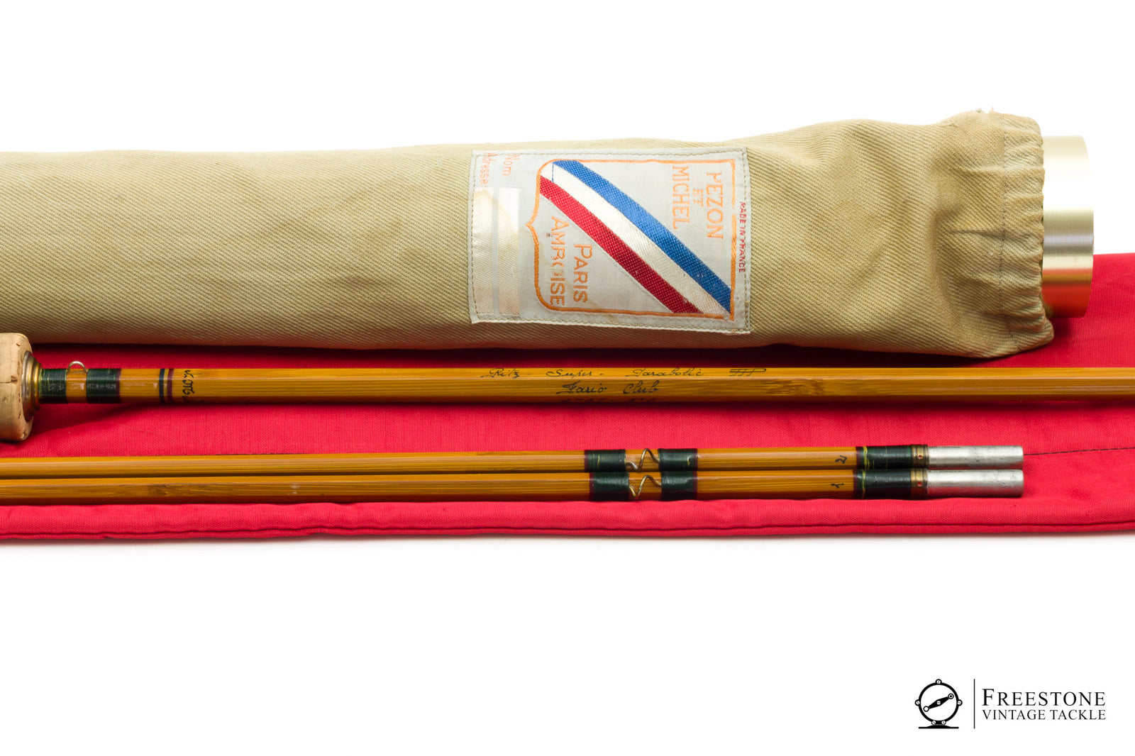 Pezon et Michel - Fario Club Super Parabolic 8'5" 2/2, 6wt Bamboo Rod