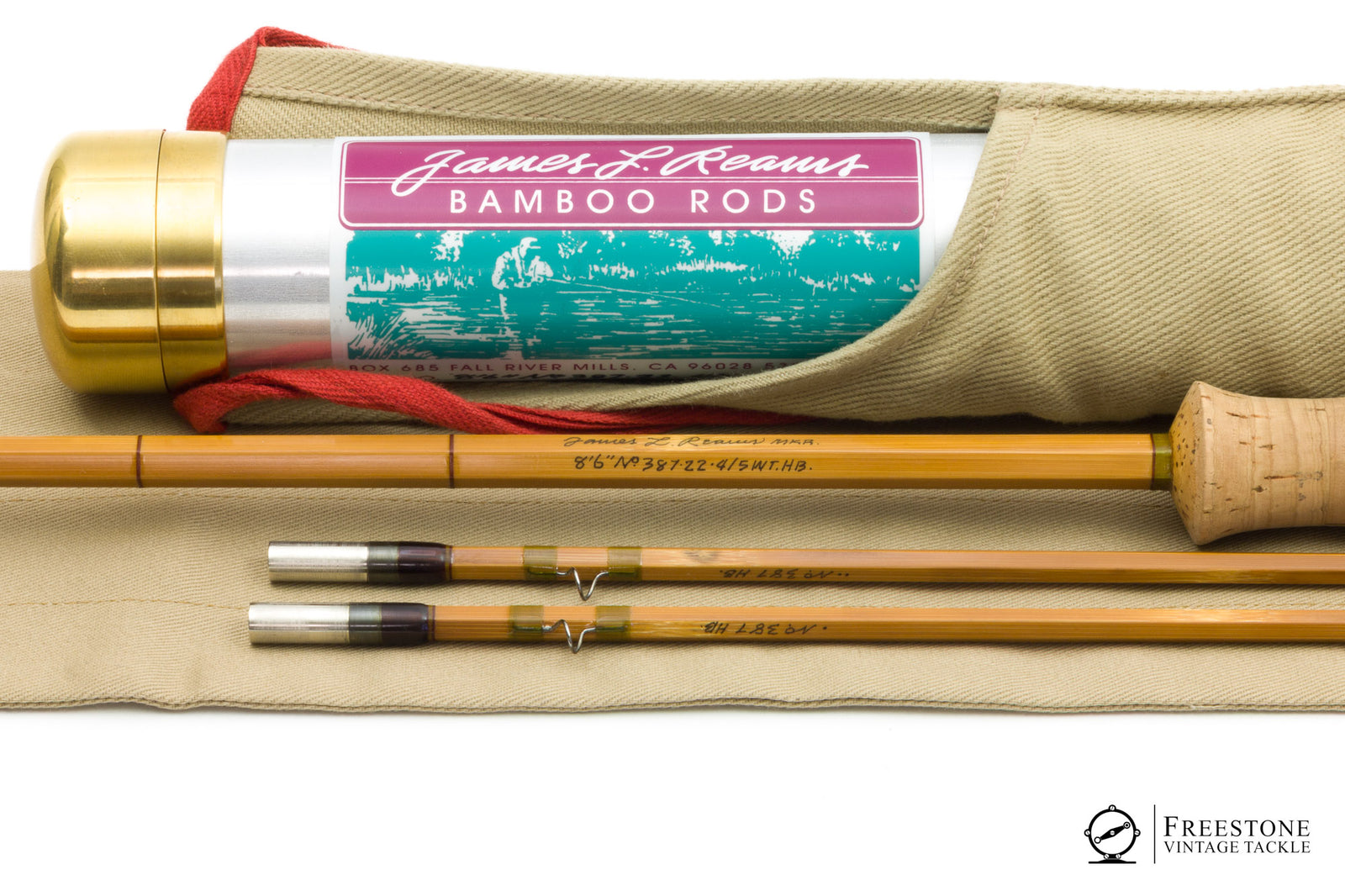 Reams, James - 8'6" 2/2, 4-5wt Hollow Bamboo Rod