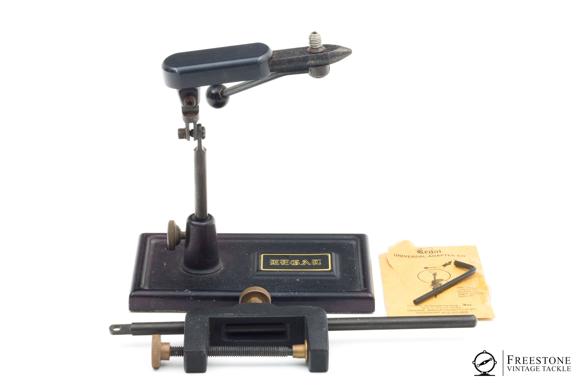 Vintage Fly Tying Vise Rare Abel Supreme Fly Tying Vise Vice Brass