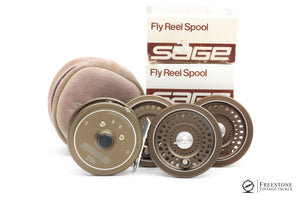 Sage / Hardy - Model 504 Fly Reel w/ 3 Spare Spools