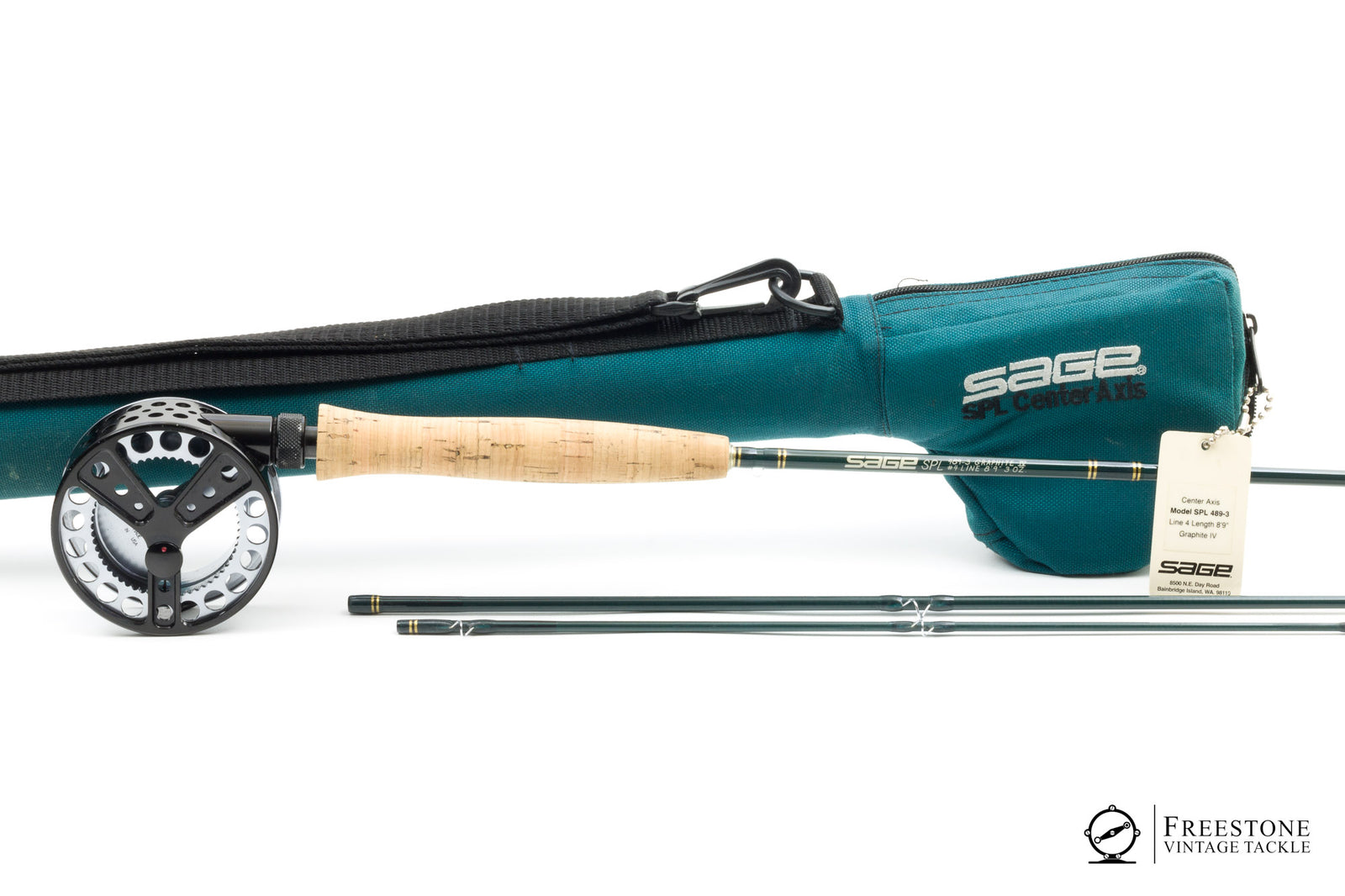 Sage - SPL Center Axis 489-3, 8'9" 4wt Graphite Rod & Reel