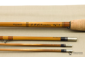 Schroeder, D.G. - 7'6" 3/2 4wt Bamboo Rod