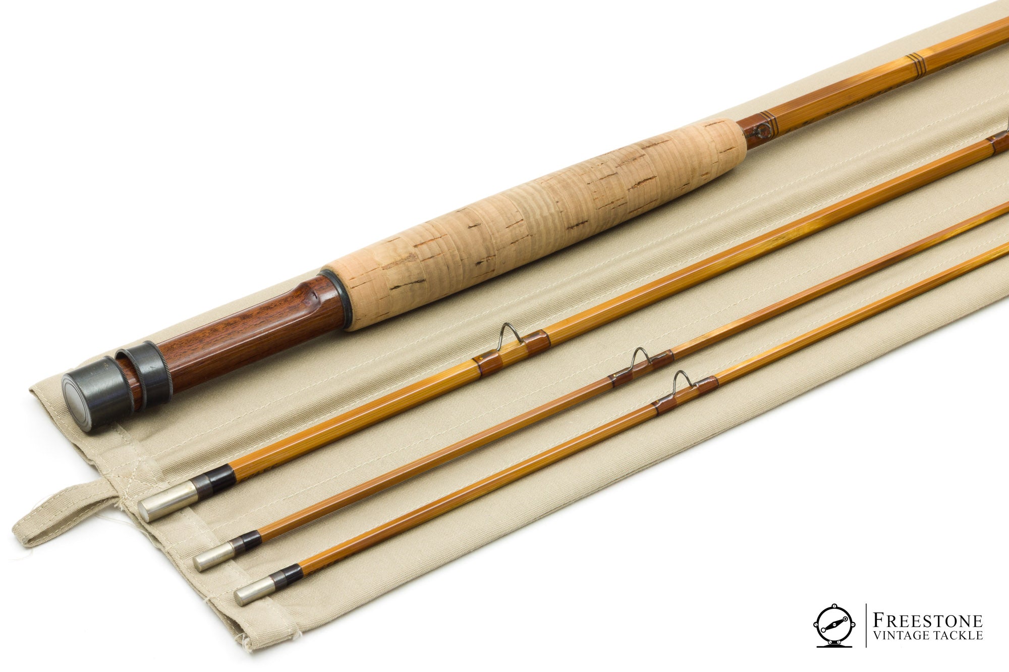 1950 bamboo fly fishing rod sewer Schroeder, D.G. - 7'6" 3/2 4wt Bamboo Rod