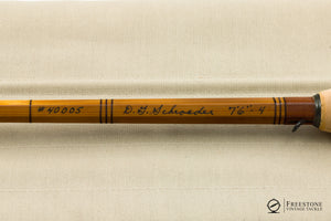 Schroeder, D.G. - 7'6" 3/2 4wt Bamboo Rod