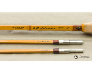 Schroeder, D.G. - 7'9" 2/2 5wt Quad Bamboo Rod