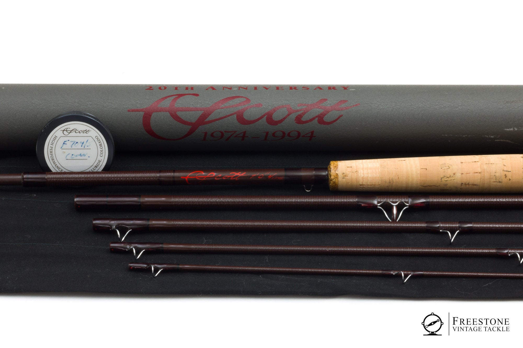 Scott Fly Rods - 20th Anniversary 7' 5pc 4wt Fiberglass Rod - Freestone ...