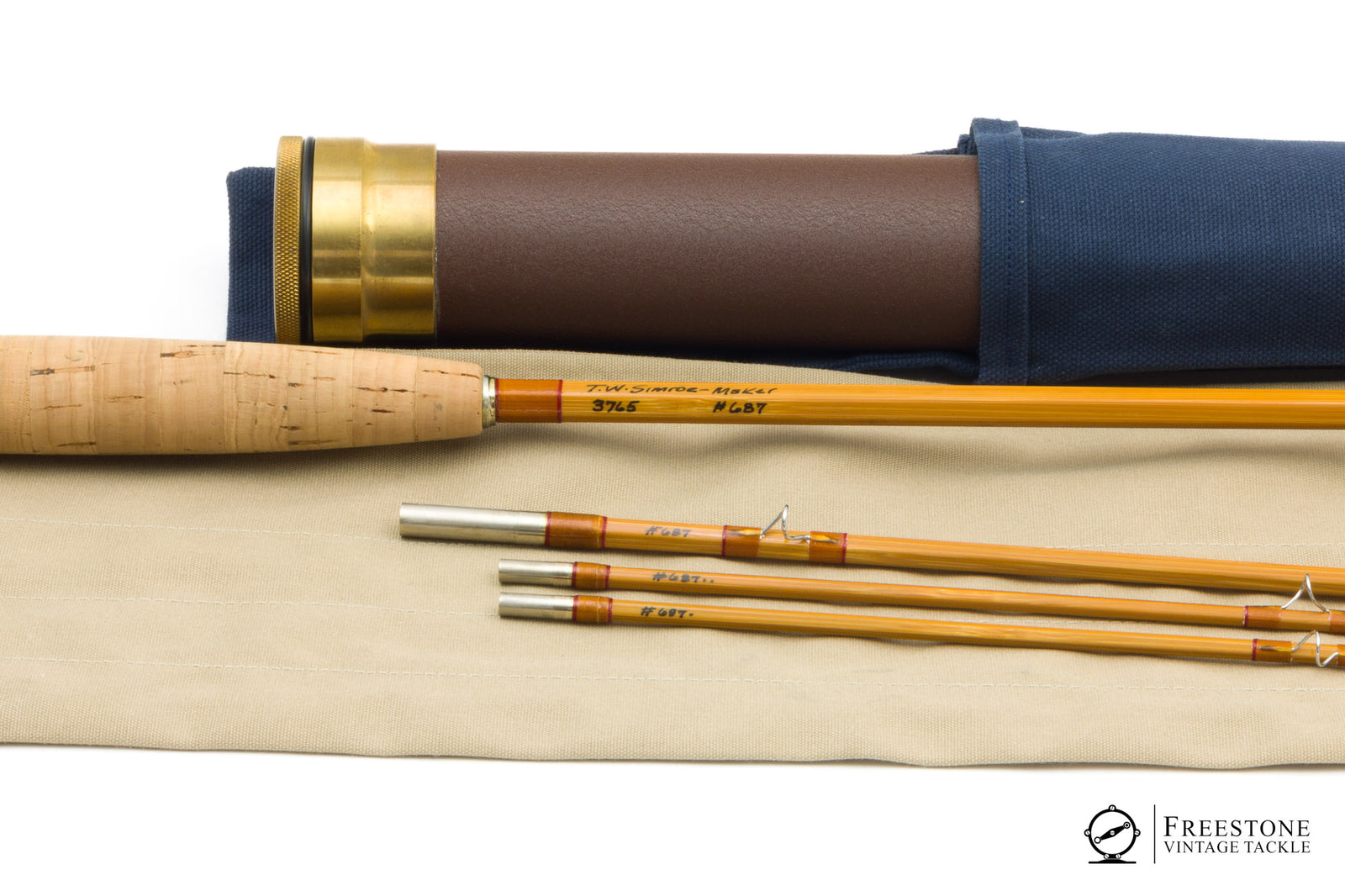 Simroe, Ted - 7'6" 3/2 5wt Bamboo Rod