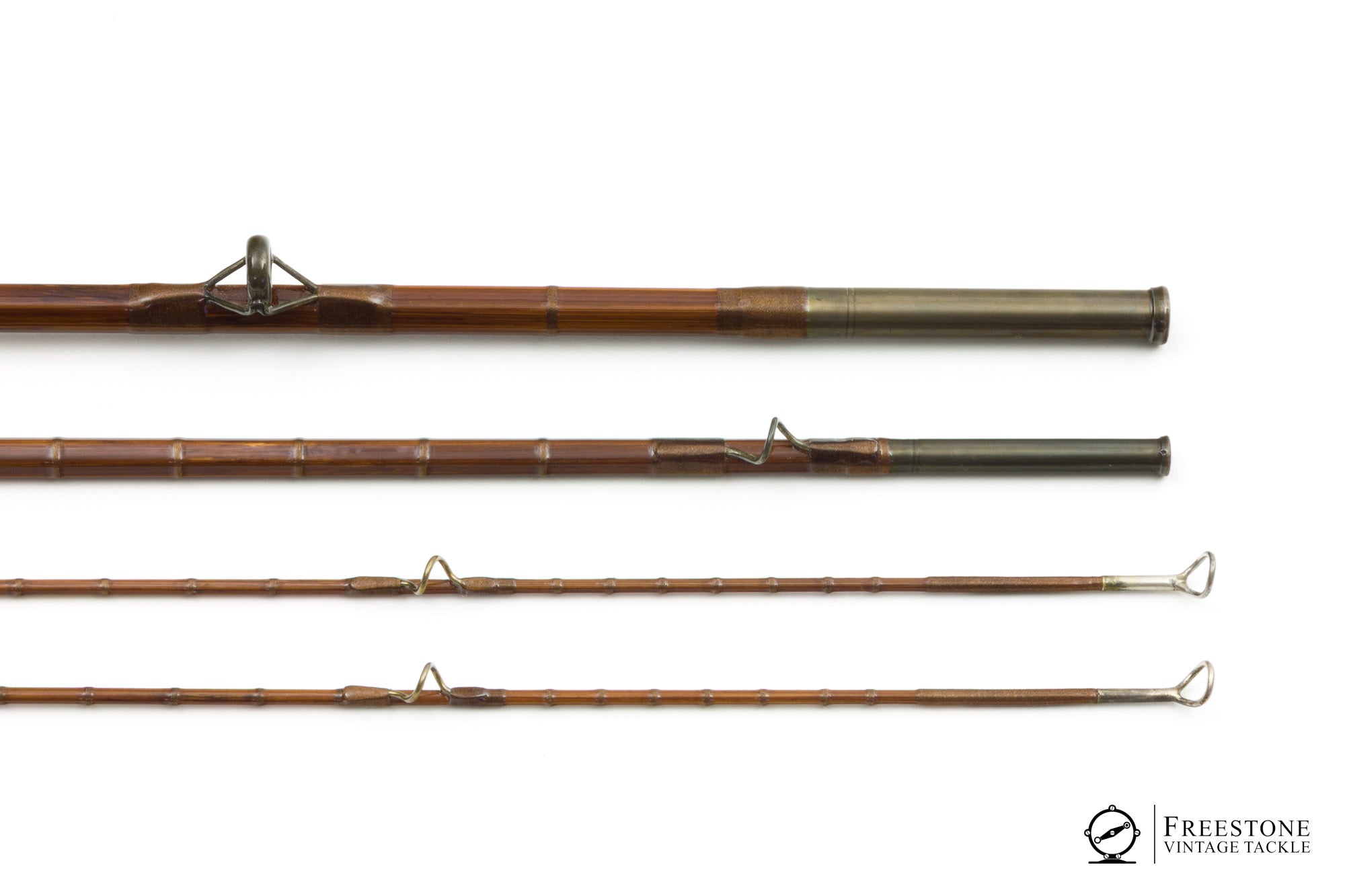 antique bamboo fishing pole with triangle mark on butt Thomas, F.E. - Special 8' 3/2 5wt Bamboo Rod