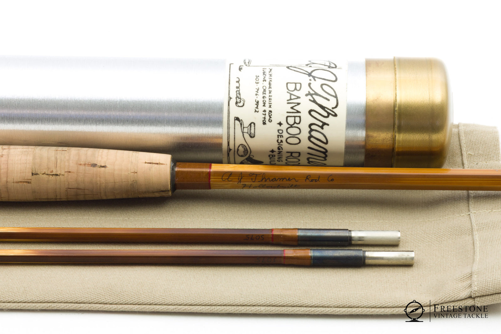 Thramer, A.J. - 8' 2/2 5wt Hollow Built Bamboo Rod