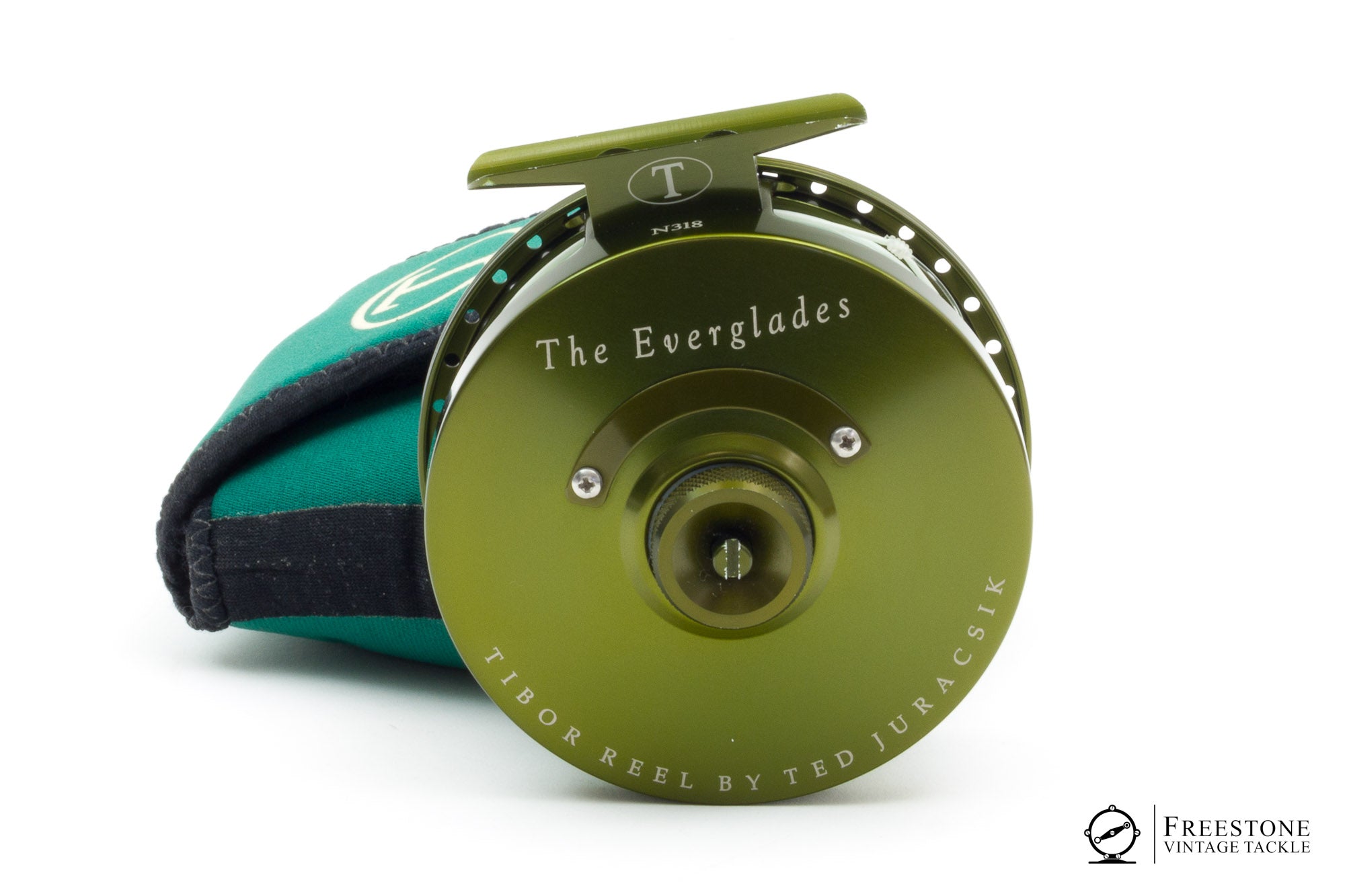 Tibor - 'Everglades' 3 3/4 Fly Reel - Deep Green - Freestone