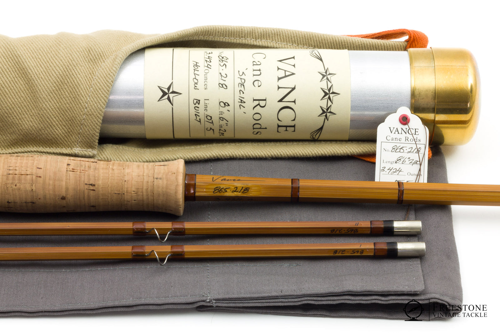 Vance, Chris - 865, 8'6" 2/2 5wt Hollow Bamboo Rod (Pending)