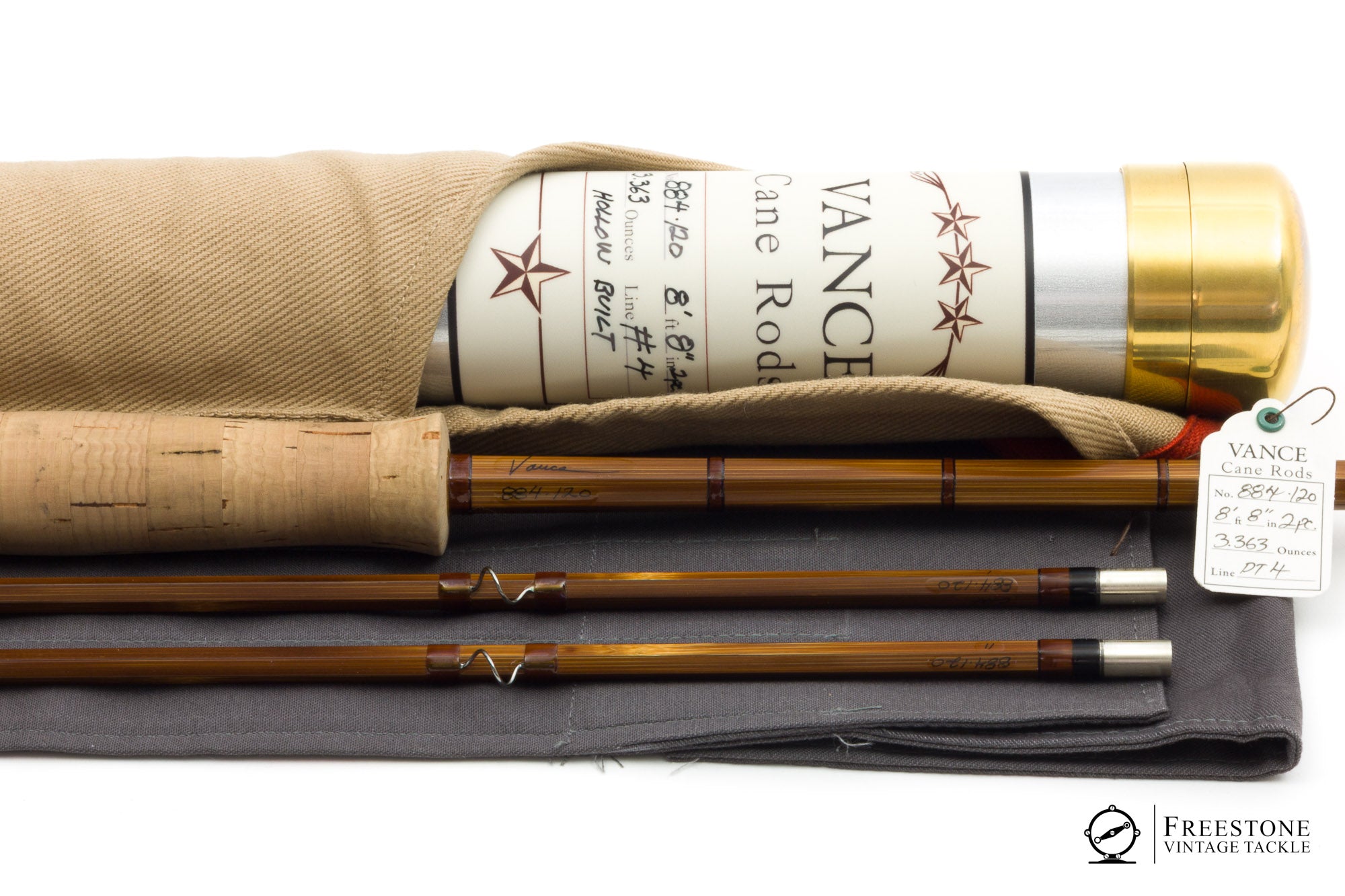 Vance, Chris - 884, 8'8" 2/2 4wt Hollow Bamboo Rod (Pending)