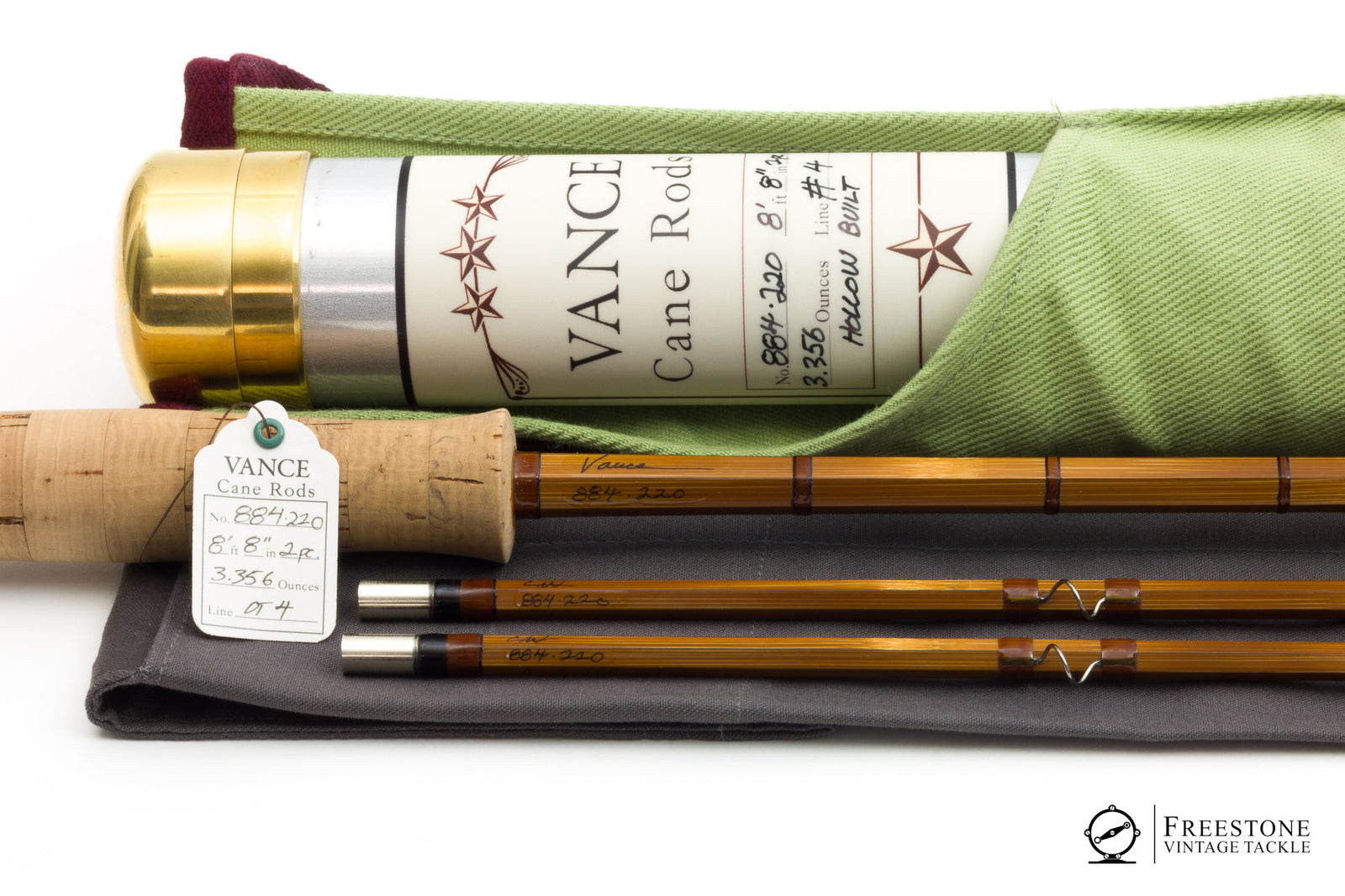Vance, Chris - 884, 8'8" 2/2 4wt Hollow Bamboo Rod