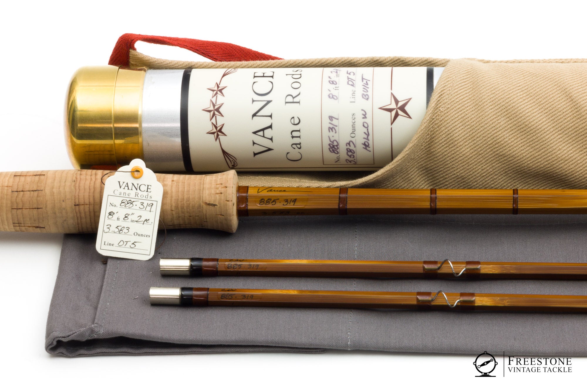 Vance, Chris - 885, 8'8" 2/2 5wt Hollow Bamboo Rod