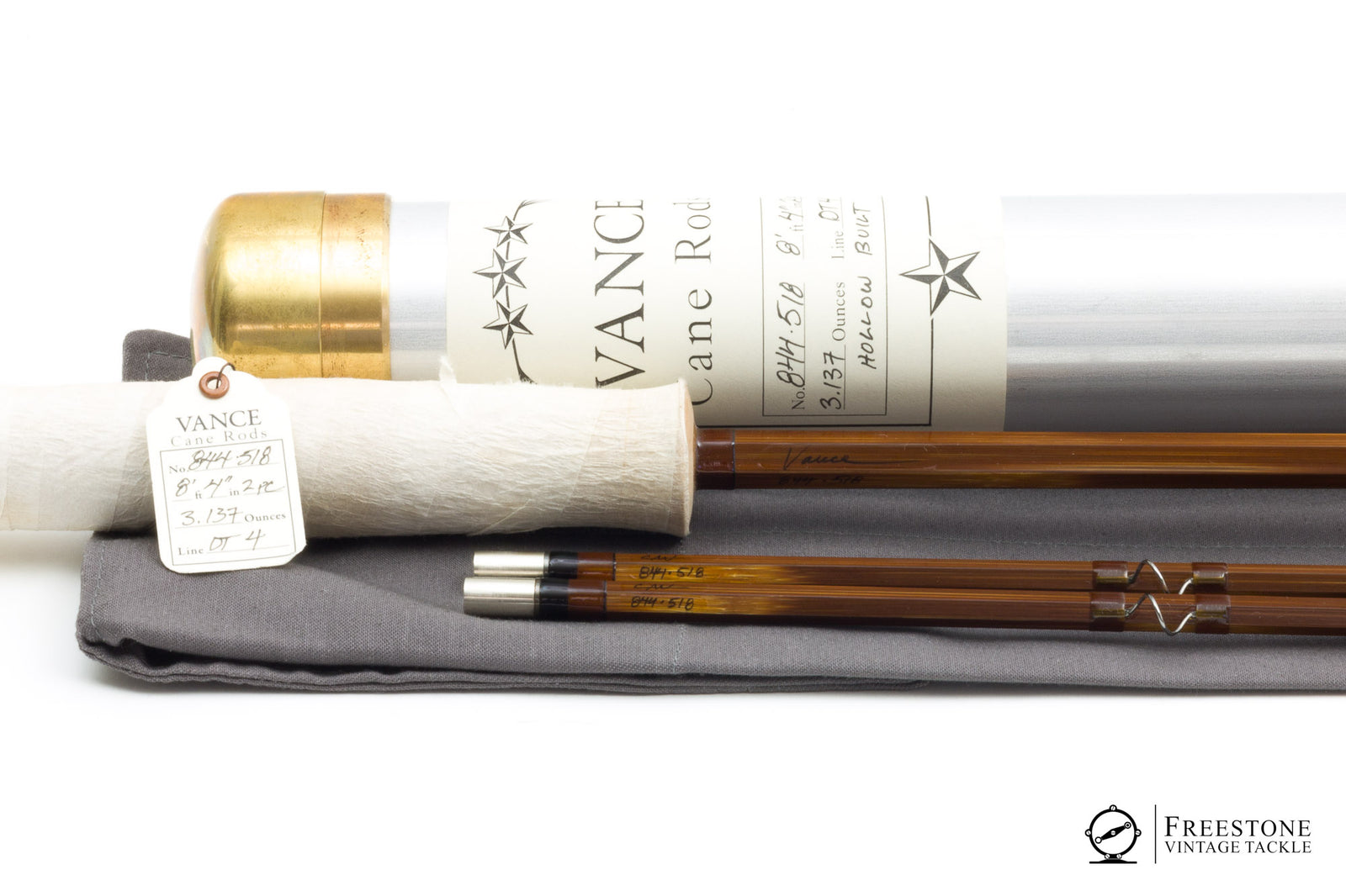 Vance, Chris - Model 844, 8'4" 2/2 4wt Hollow Built Bamboo Rod