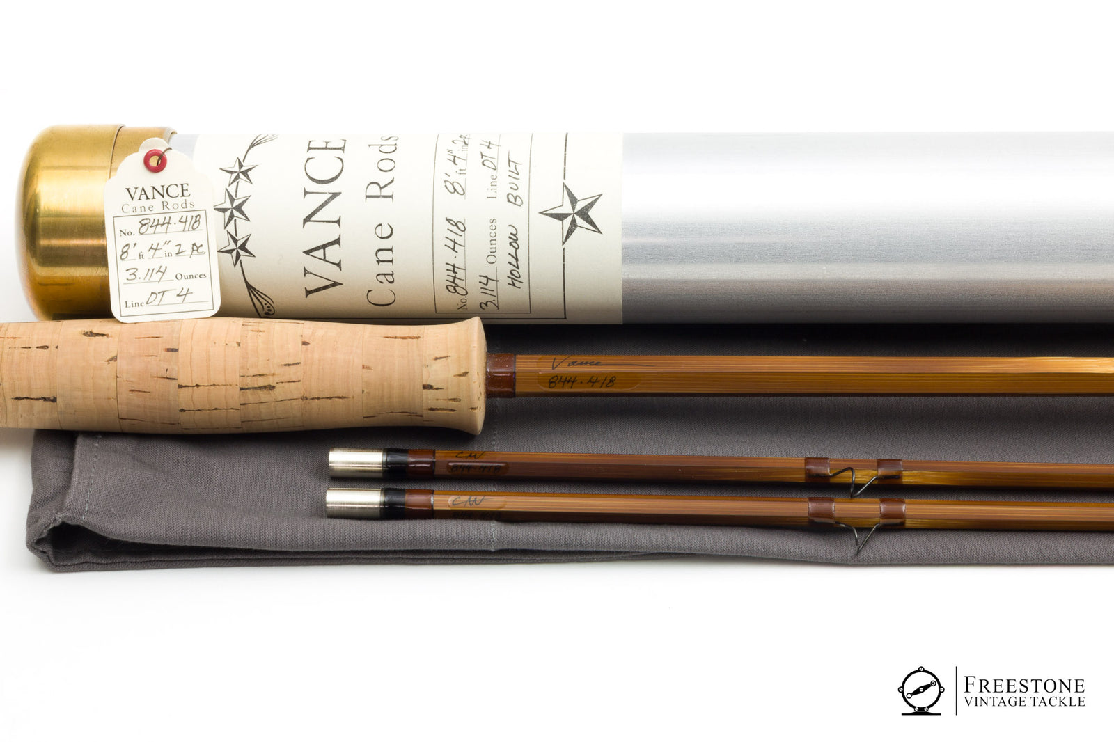 Vance, Chris - Model 844, 8'4" 2/2 4wt Hollow Built Bamboo Rod