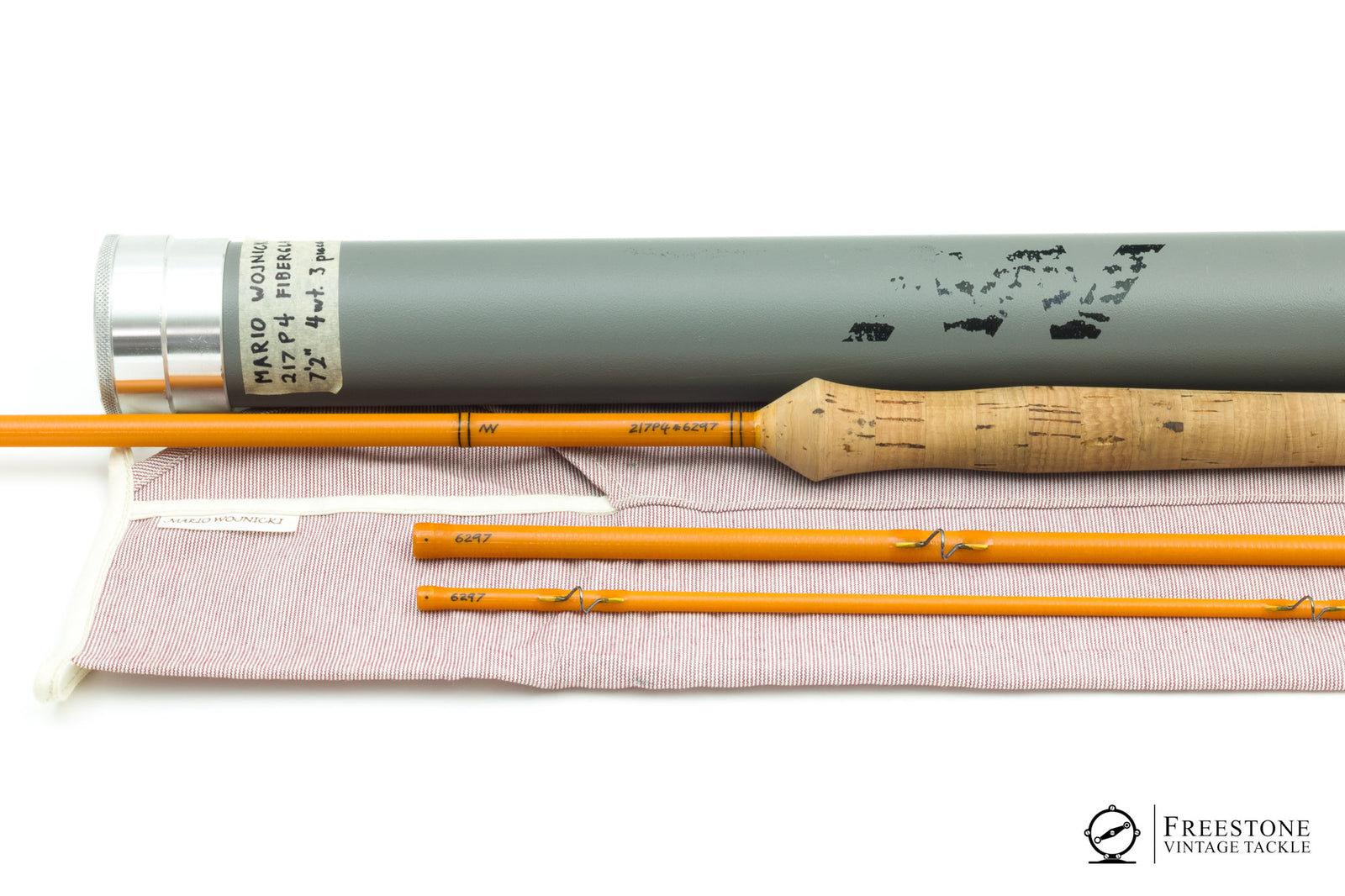 Wojnicki, Mario - Model 217P4, 7'2" 3-pc 4wt Fiberglass Rod
