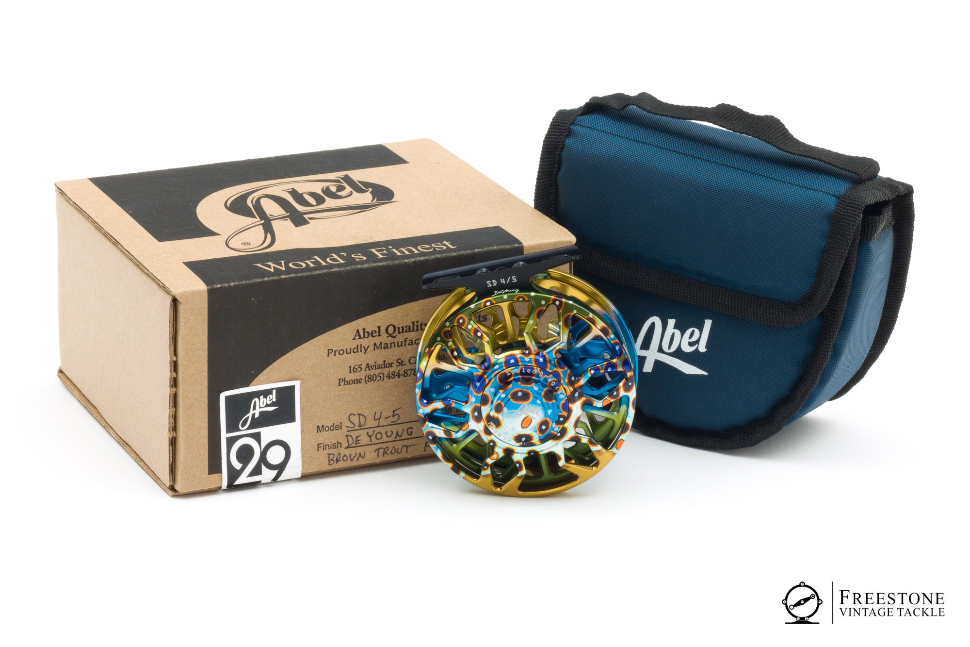 Abel – SD 4/5 Fly Reel – DeYoung Brown Trout Flank Abel – SD 4/5 Fly Reel – DeYoung Brown Trout Flank