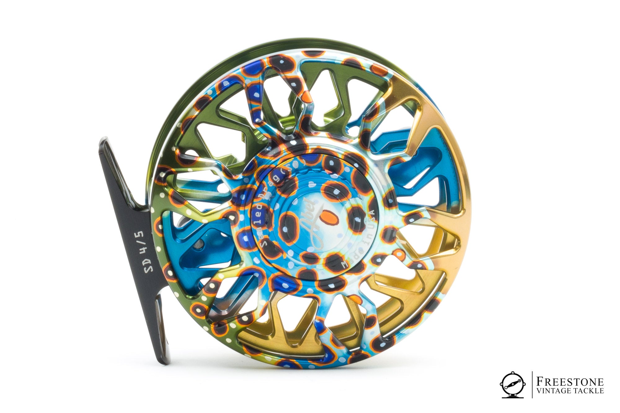 Abel – SD 4/5 Fly Reel – DeYoung Brown Trout Flank - Freestone