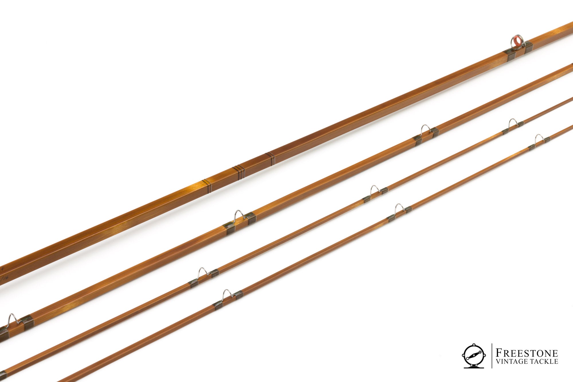 VTG 12' Three Piece Bamboo Wood Fishing Rod - Rustic, Primitive