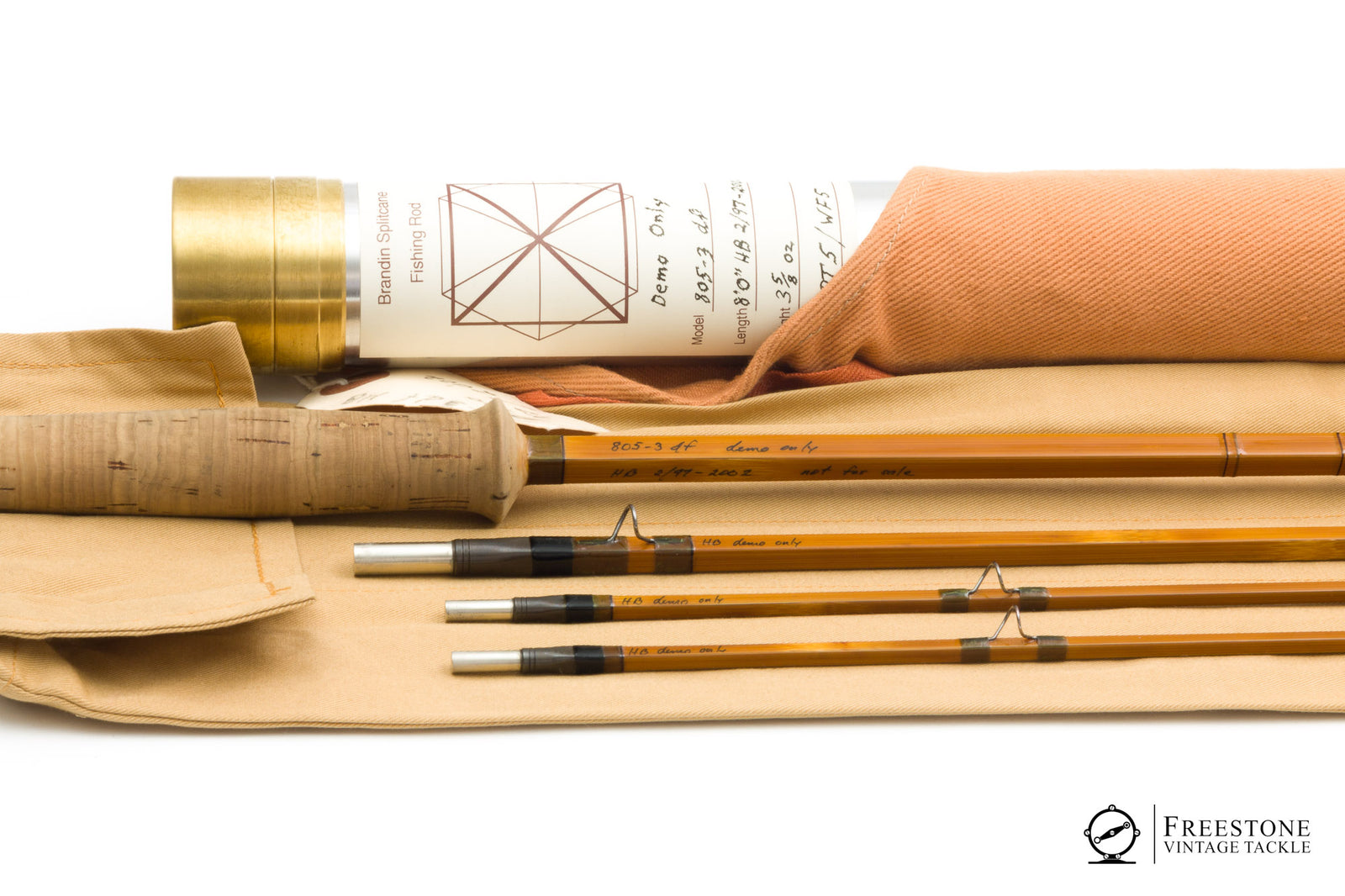 Brandin, Per - Model 805-3df HB, 8' 3/2 5wt Hollowbuilt Quad Bamboo Rod