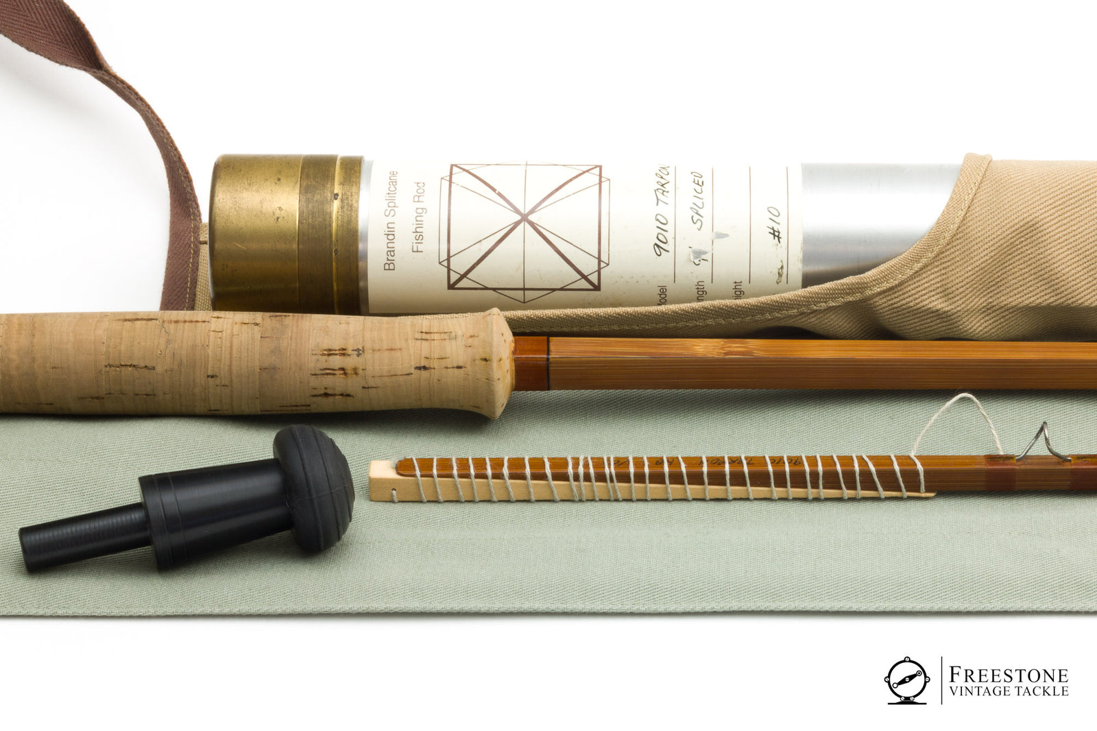 Brandin, Per - Model 9010, 9' 2/1 10wt, Spliced Joint Quad Bamboo Rod