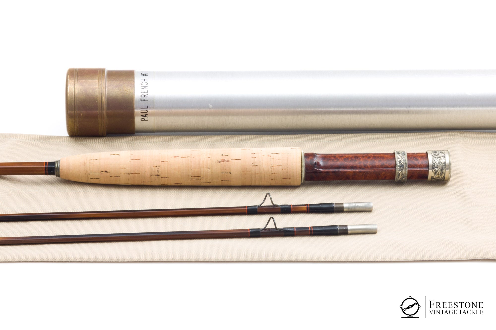 bamboo fishing pole with 2 eyelits French, Paul - 7' 2/2 4wt Bamboo Rod