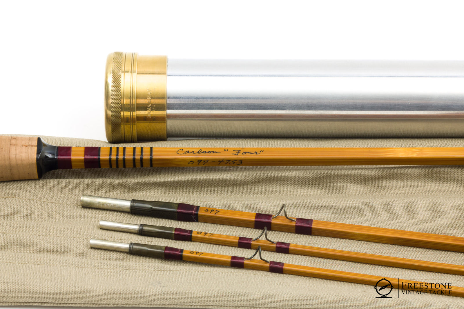 Gray, Dana - 7'6" 3/2 Carlson "Four"  4/5wt Quad Bamboo Rod