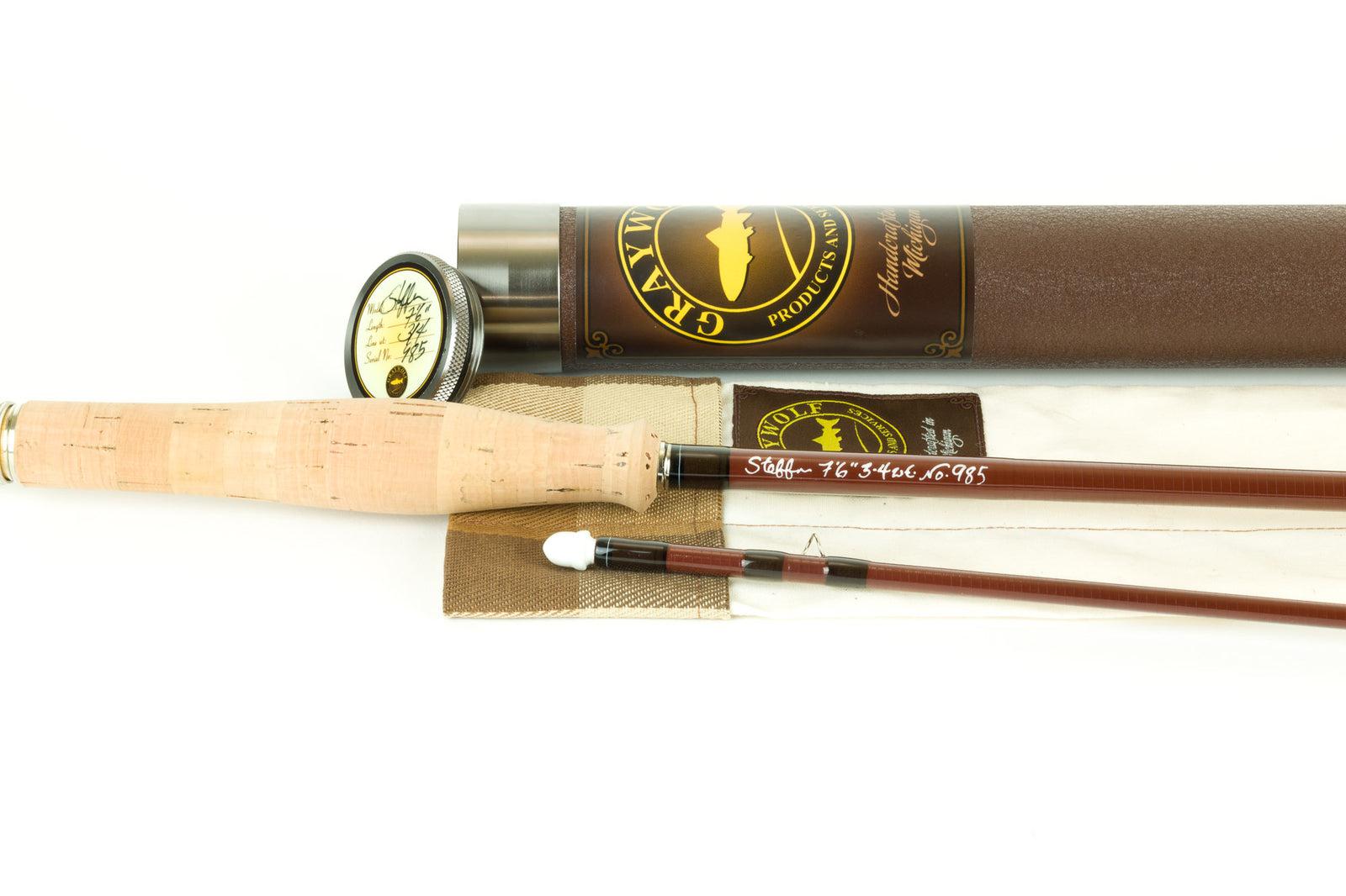 Graywolf / Steffen Bros. - 7'6" 3/4wt Fiberglass Fly Rod
