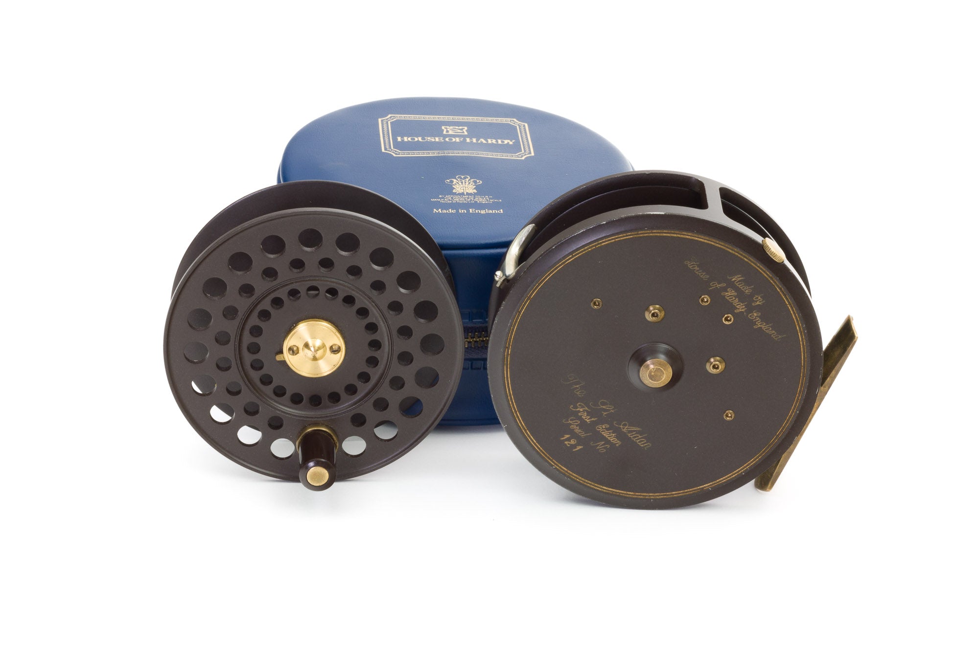 british fly reels Hardy - Golden St. Aidan Fly Reel w/ Spare Spool