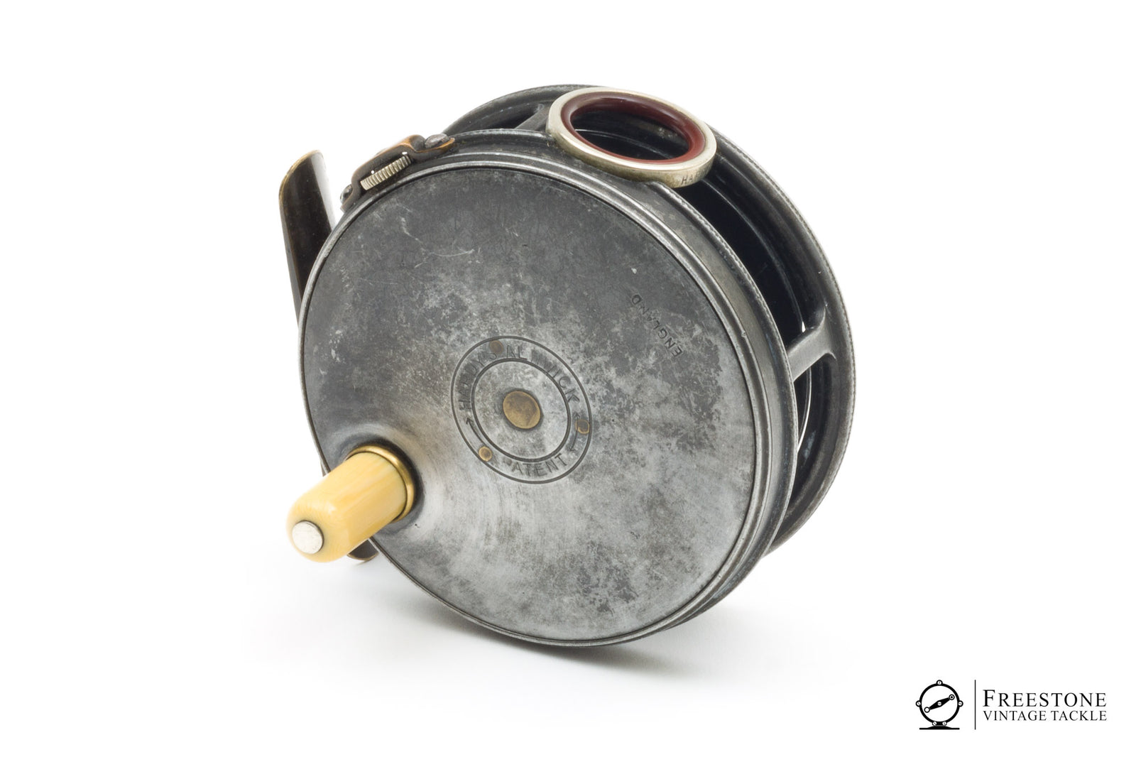 Hardy - Perfect 3 1/8" Fly Reel - 1912 Check, Red Agate