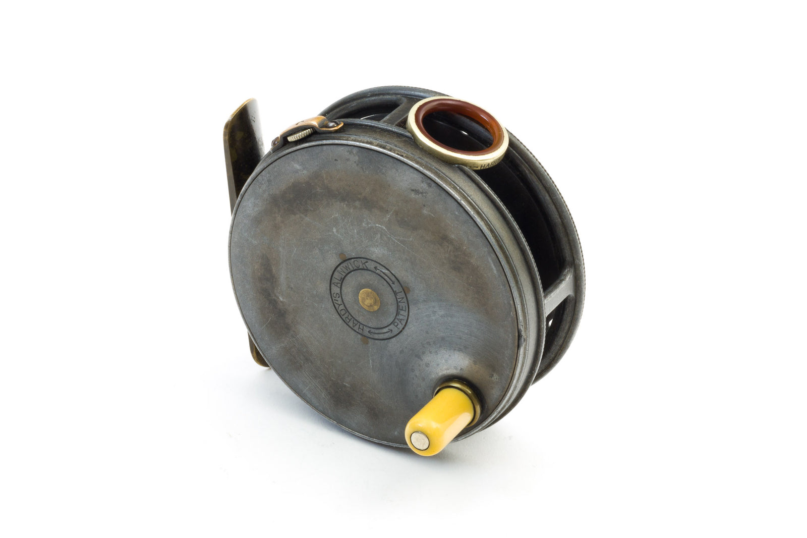 Hardy - Perfect 3 3/8" Fly Reel - 1912 Check w/ Red Agate!