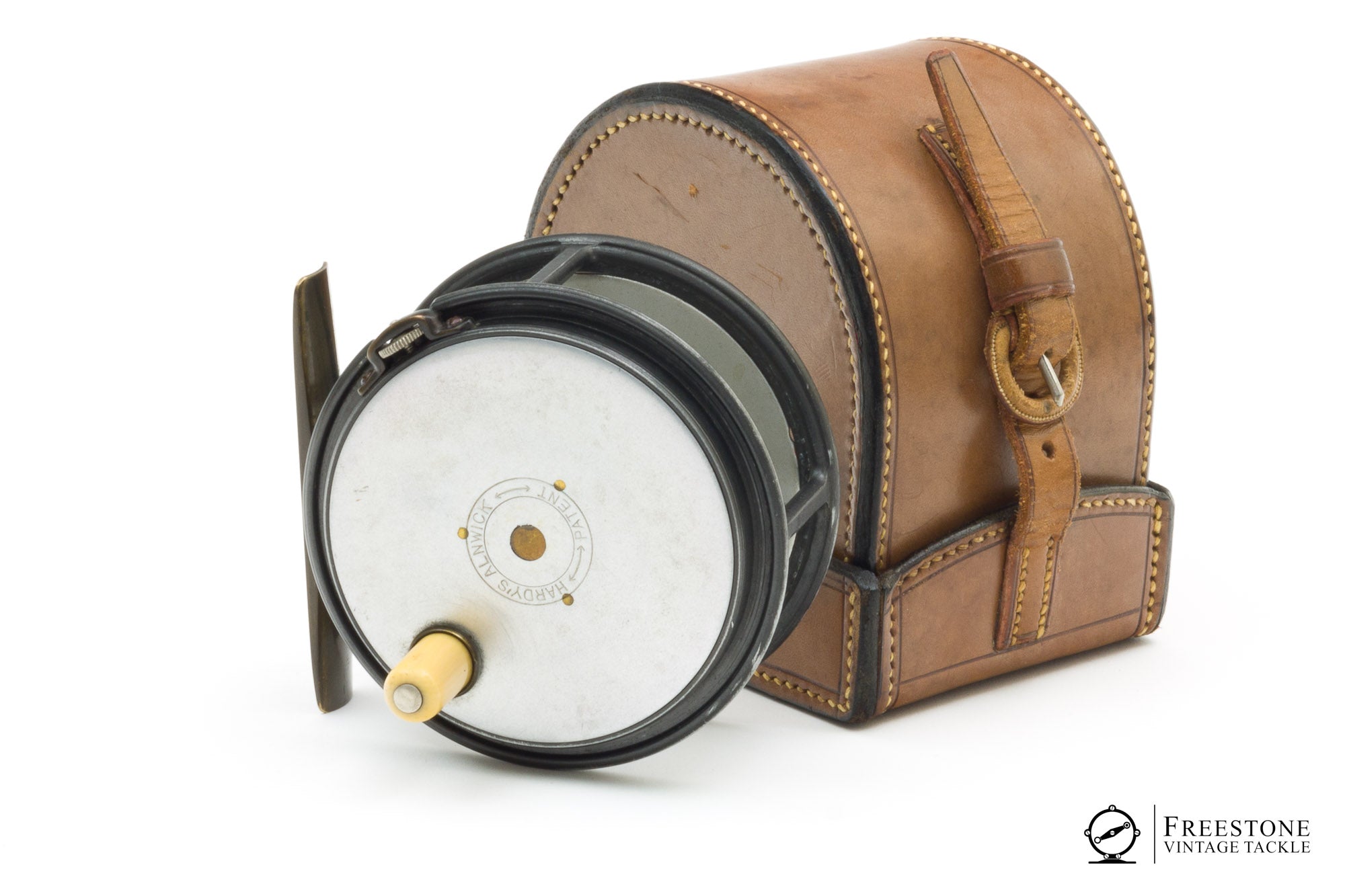 Hardy - Special Perfect 3 1/4 Fly Reel - 1906 check w/ Block Case -  Freestone Vintage Tackle