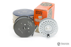 Vintage fishing tackle. A Hardy Bros St. Aidan 3½" fly reel, spare