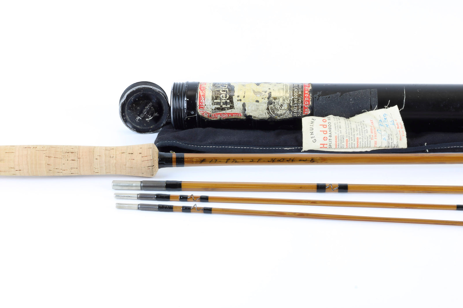 Heddon - Model #17 "Black Beauty" 8'6" 3/2 Bamboo Fly Rod