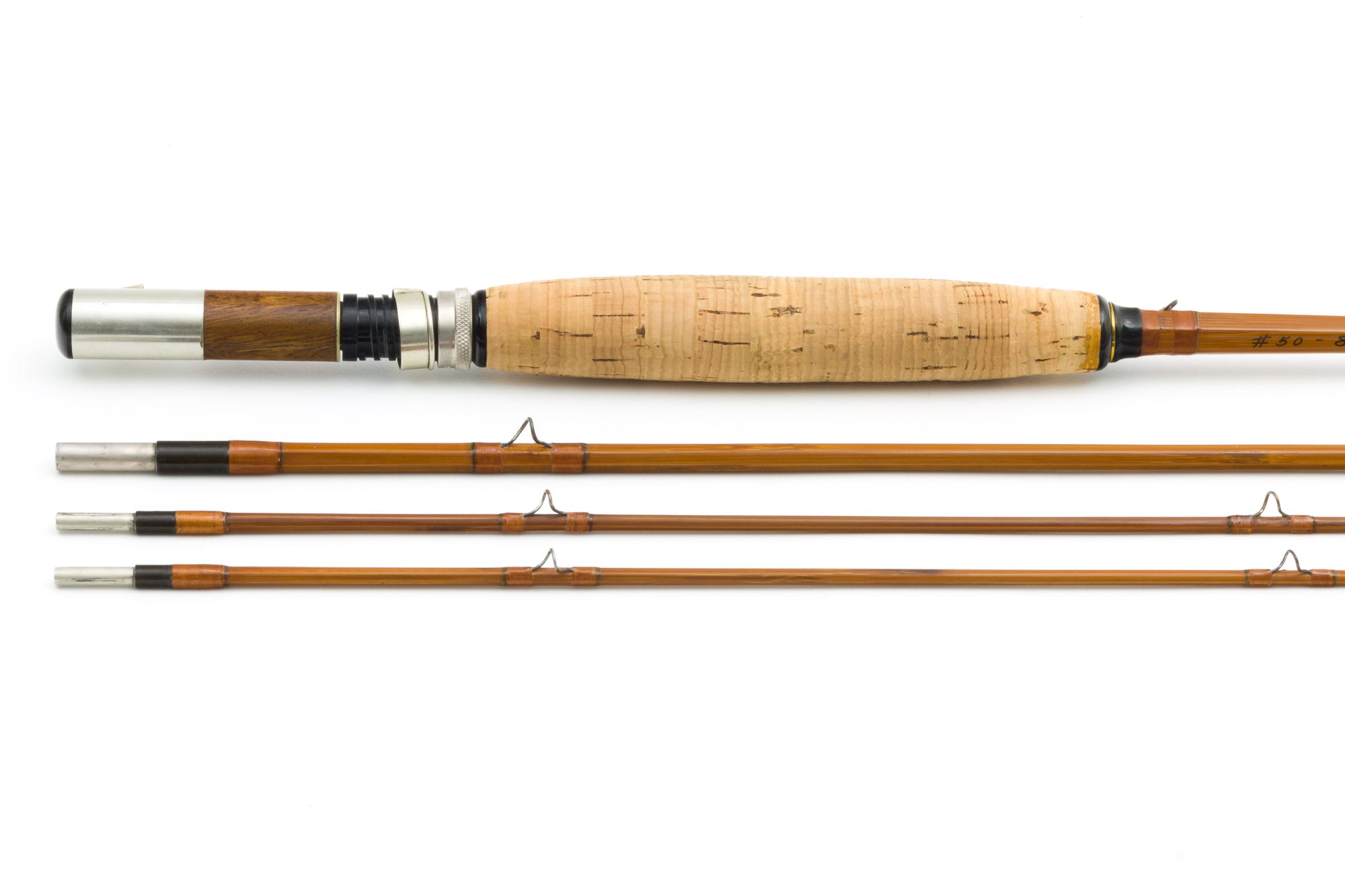 Heddon - Model #50 Deluxe President, 8' 3/2 5wt Bamboo Rod - 1 3