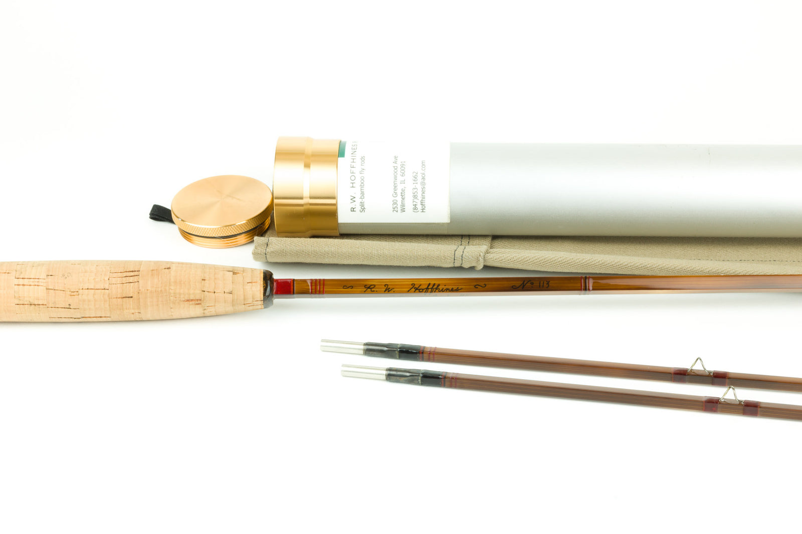 Hoffhines, R. W. - 7'6" 4wt 2/2 Quad Bamboo Fly Rod