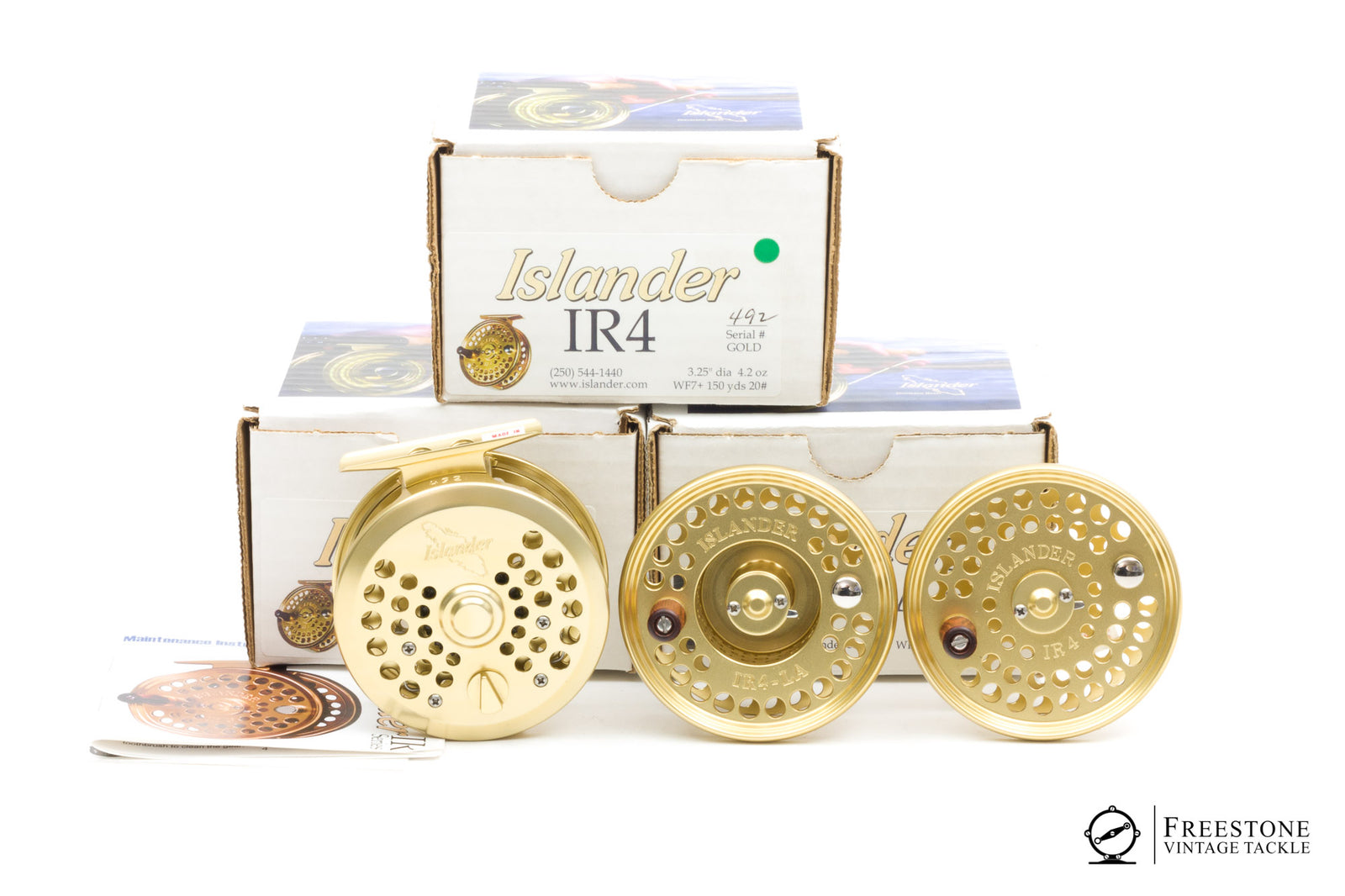Islander - IR4 Fly Reel w/ 2 Spare Spools (LA & Std.)