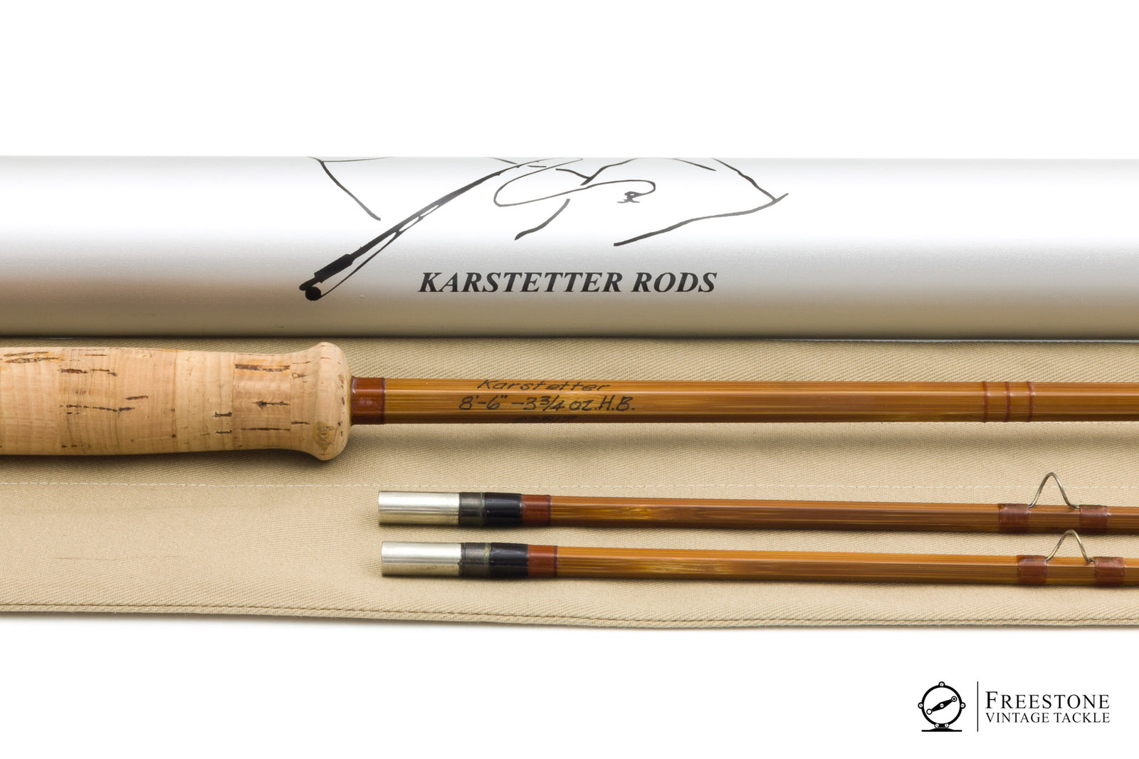 Karstetter, Marty - 8'6" 2/2 6wt Hollow Built Bamboo Fly Rod