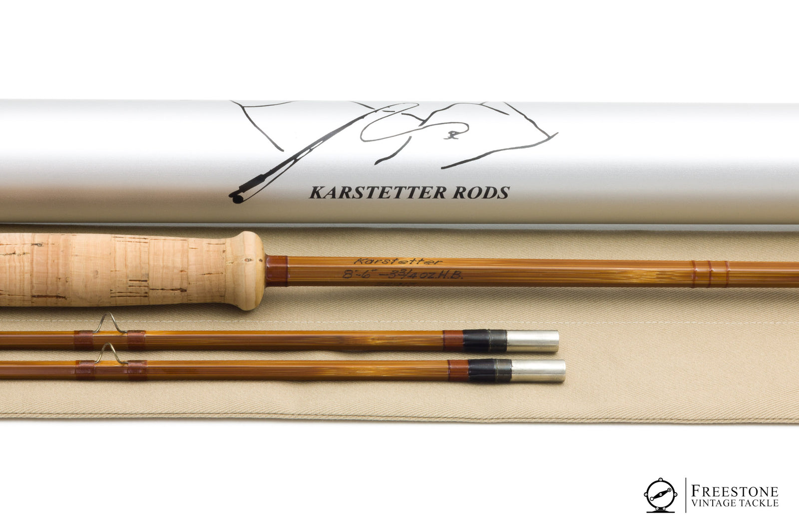 Karstetter, Marty - 8'6" 2/2 6wt Hollow Built Bamboo Fly Rod