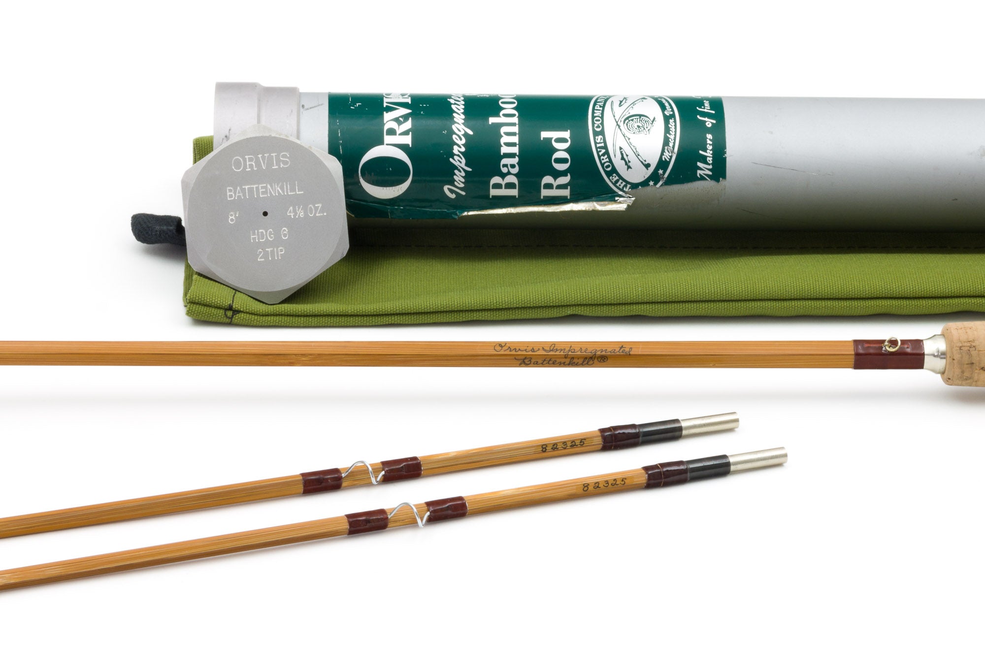 Orvis - Battenkill 8' 2/2 6wt - Impregnated Bamboo Fly Rod - FSVT