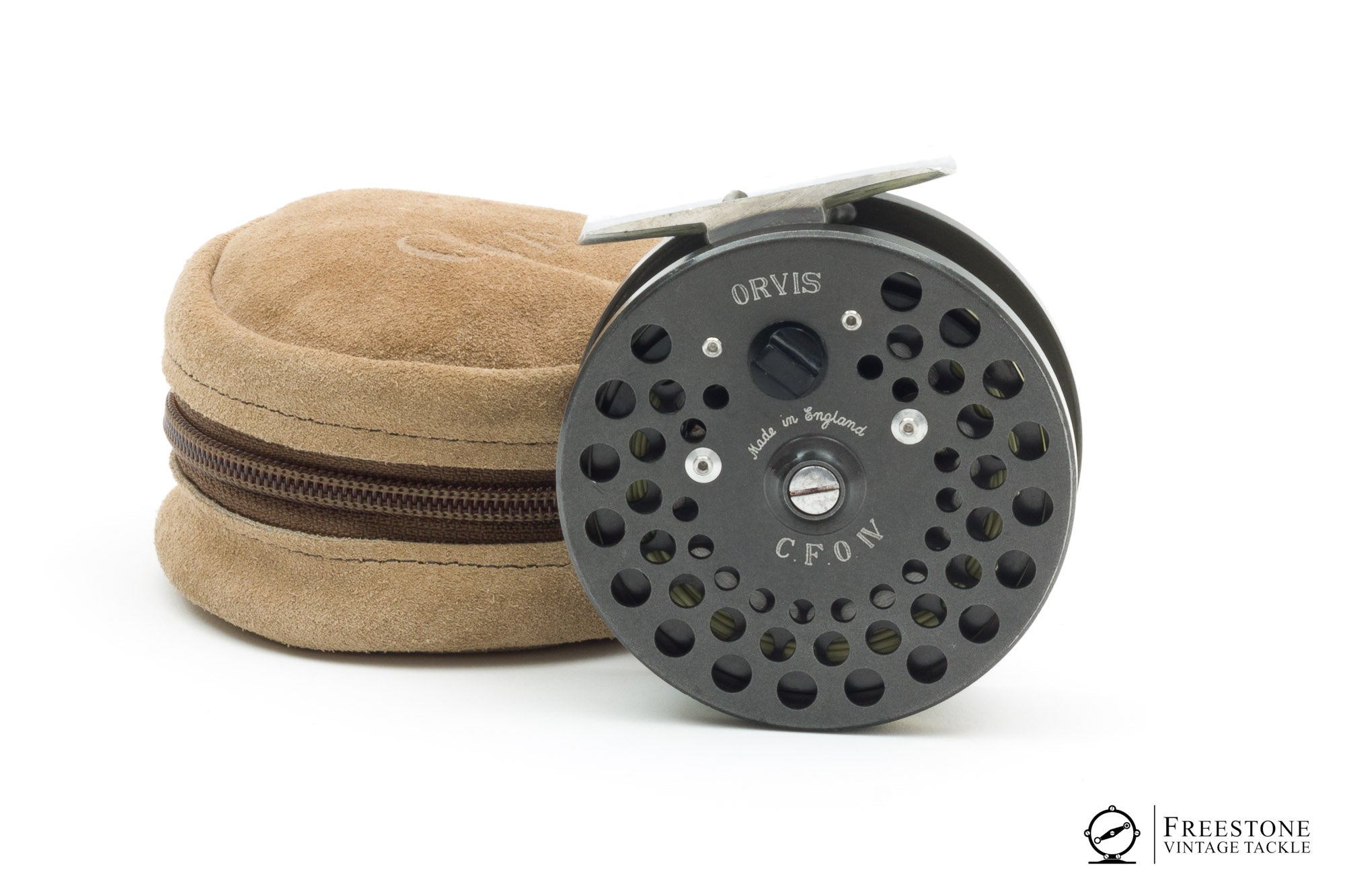 backing on a vintage fly reel Orvis - CFO IV Fly Reel - Screwback